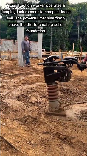 Compacting Soil with a Jumping Jack Rammer