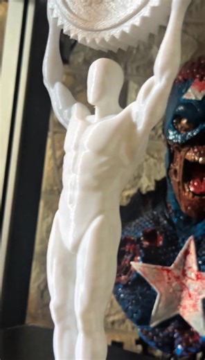 Trust the process (and enjoy the sounds)! 🎧✨ Cleaning up this heroic trophy was pure therapy. Who else loves that support removal snap? 🙋‍♂️ We print custom trophies, figures, and prototypes! 📩 DM for quotes & inquiries! #3dprinting #asmr #satisfying #custommade #heroicheritage #trophy | Ctrl Create 3D Printing