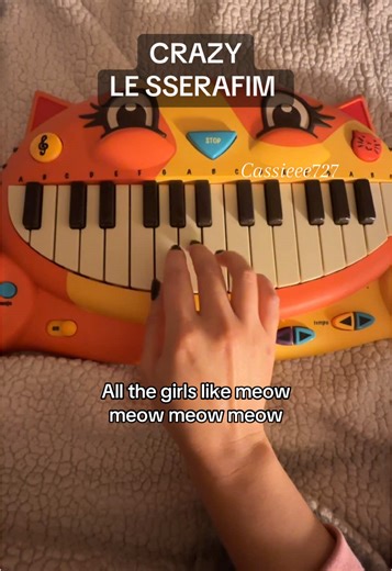 Cat Piano Cover of Crazy by LE SSERAFIM