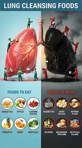 Foods That Clean Your Lungs Naturally 🫁 | Best & Worst Lung Health Foods #