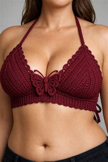 Crochet Butterfly Bra Pattern PDF | Bralette Tutorial - Etsy UK