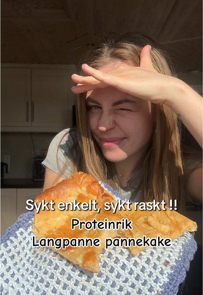 Proteinrik Langpanne Pannekake Oppskrift | Enkel Fremgangsmåte