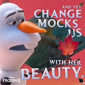 Maturity makes Olaf poetic. Join him on a beautiful journey in Frozen 2. Now on Digital, Movies Anywhere & Blu-ray: http://bit.ly/DisFrozen2 | Frozen