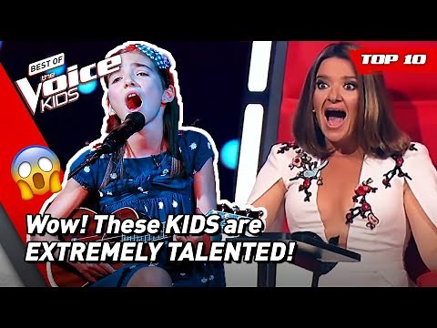 MULTITALENTED KIDS with PHENOMENAL Blind Auditions on The Voice Kids! 🤩| Top 10