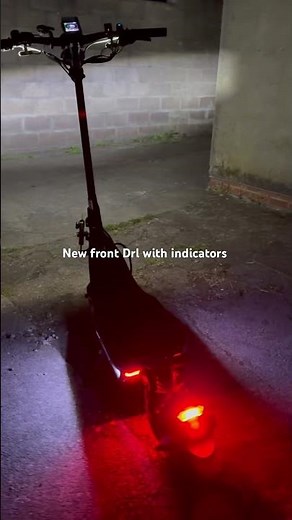 Burn E Nami with new front indicators after fitted testing ￼ them out