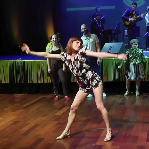 Energetic Dance Performance with Live Musicians