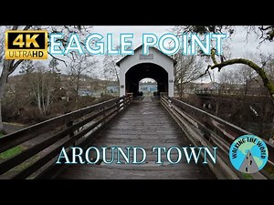 Town of Eagle Point 4k walking tour video March in Eagle Point Oregon USA