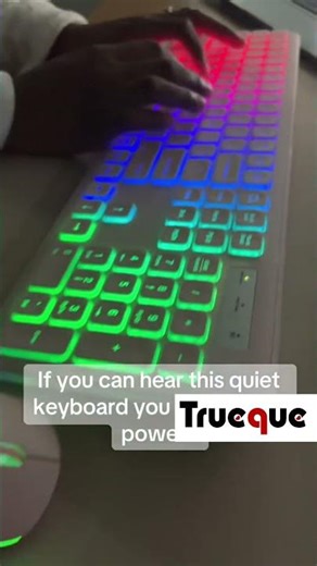 ✨Wireless RGB Keyboard & Mouse💻 Silent, Rechargeable 🔋 #shorts #tech#keyboard#wireless#rgbsetup