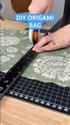 How to make an EASY DIY Origami Bag #easysewing #bag #diy