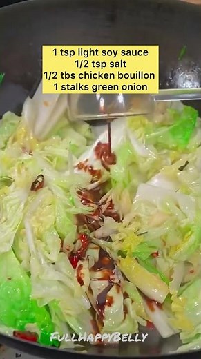 How to stir fry vegetables (Napa Cabbage)