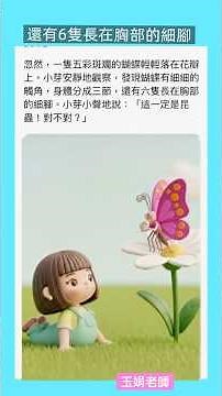📗#國小科普有聲書-16-❹ #認識昆蟲🦋🐞 #頭胸部 #六隻腳 #小三自然 #國小自然 #科普知識 #玉娟老師經驗分享 #陳石數學 2026.2.25