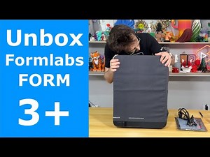 Unboxing Formlabs form 3 plus and starting the first print