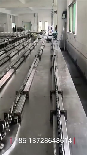 New Spray Line Chain Conveyor Run Test