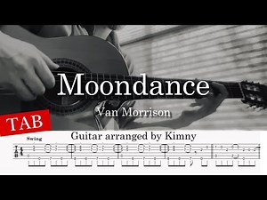 [ TAB ] Moondance - Van Morrison | Fingerstyle Guitar Cover | FREE PDF