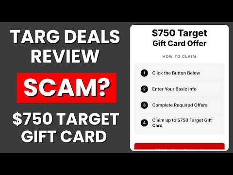 TargDeals.com Review - Free $750 Target Gift Card Scam Exposed?