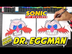 How to Draw Dr. Eggman Sonic the Hedgehog | Easy Beginner