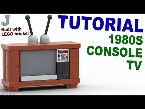 How To Build A LEGO 1980s Console TV Tutorial