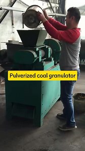 On site trial of carbon powder granulator The roller extrusion...