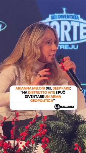 LO_SPECIALE on Instagram: "🔵 𝐀𝐑𝐈𝐀𝐍𝐍𝐀 𝐌𝐄𝐋𝐎𝐍𝐈 𝐒𝐔𝐋 𝐃𝐄𝐄𝐏 𝐅𝐀𝐊𝐄: “𝐇𝐀 𝐃𝐈𝐒𝐓𝐑𝐔𝐓𝐓𝐎 𝐕𝐈𝐓𝐄 𝐄 𝐏𝐔𝐎̀ 𝐃𝐈𝐕𝐄𝐍𝐓𝐀𝐑𝐄 𝐔𝐍’𝐀𝐑𝐌𝐀 𝐆𝐄𝐎𝐏𝐎𝐋𝐈𝐓𝐈𝐂𝐀” Arianna Meloni e Raoul Bova discutono nel panel su deep fake, web reputation e odio social sul palco di Atreju dopo che l’attore italiano è stato vittima di una diffusione chat e audio privati. #Atreju #News #AriannaMeloni #RaoulBova #Video #DeepFake #IA"