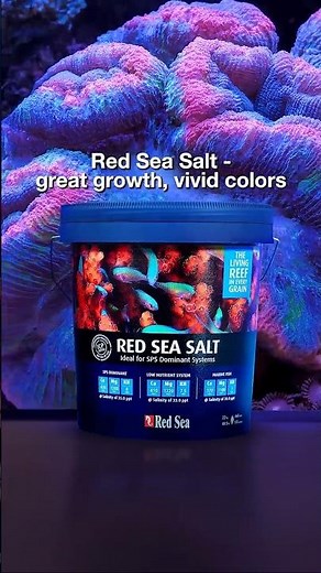 Enjoy enhanced coral growth & vivid colors! #redseasalt