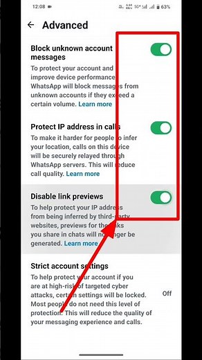 How to Protect Your WhatsApp from Hackers | WhatsApp advanced setting #hacked 🔒#cybersecurity