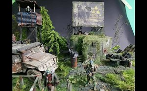 【场景模型——后世界末日 (COVID-19) 呆在家里】【模型制作】【模型涂装】【氛围营造】