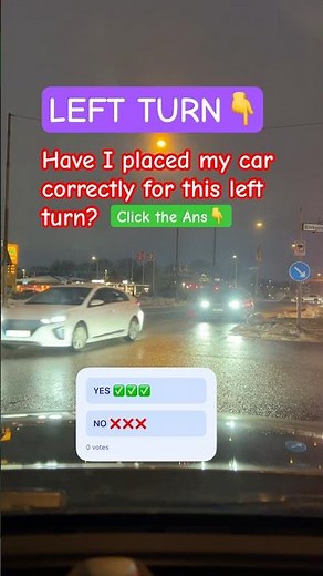 how to turn left driving | left turns at intersection #cardriving #shorts #drivinglicense