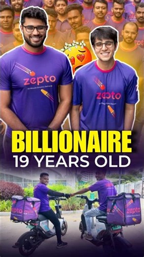 “College Dropout to Billionaire at 19! 🤯📈🇮🇳” #shorts #zepto #entrepreneur