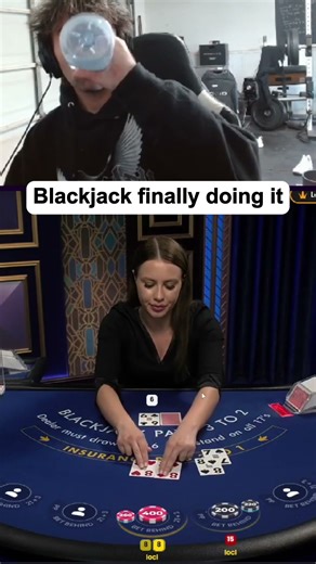 Blackjack finally doing it #thrill #blackjack #baccarat #poker #tablegames #maxwin #trending