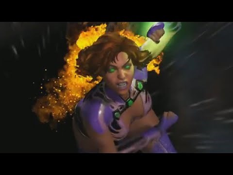 Injustice 2: Starfire Combo Showcase Gameplay