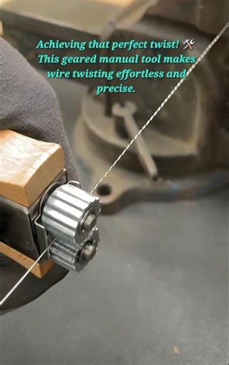 Efficient Handheld Geared Wire Twisting Tool | DIY Metalworking Tutorial