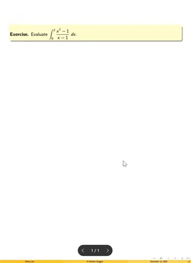 A Definite Integral #maths