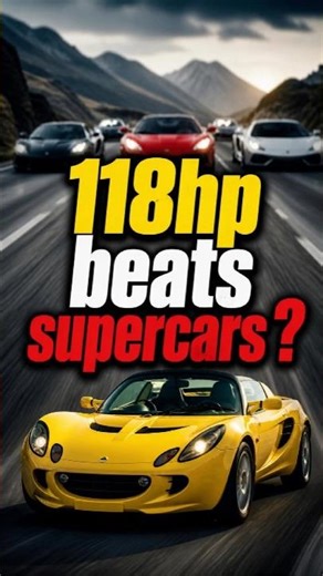 118HP Beats Supercars ? Lotus Elise Series 1