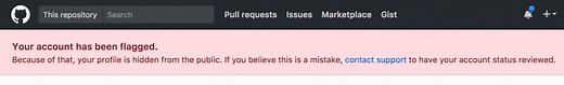 Github Account flagged issue fixed. -