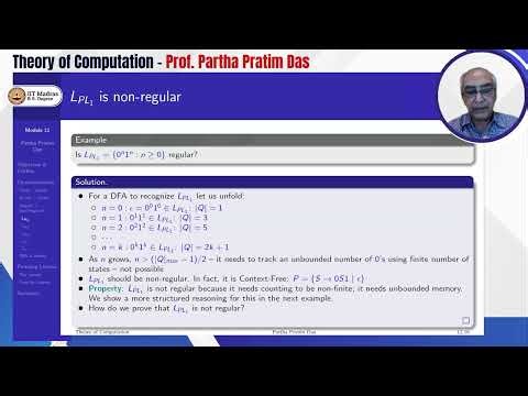 12 Pumping Lemma: Properties of Regular Languages: 1