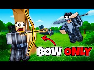 Surviving Roblox Hunger Games With ONLY A BOW!