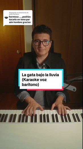 Karaoke de la canción La Gata Bajo la Lluvia para cantar junto a Leito Pacheco