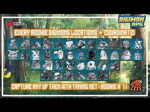 Digimon RPG - Every Rookie Digimons Coordinate!