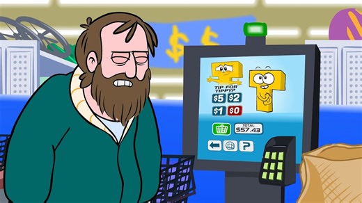 'Tippy', An Amusing Animated Short About the Excesses of Tipping Culture