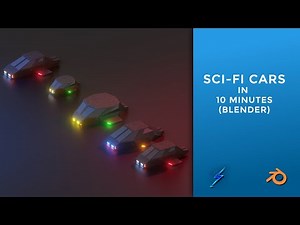 Sci fi Cars in 10 minutes (Blender)
