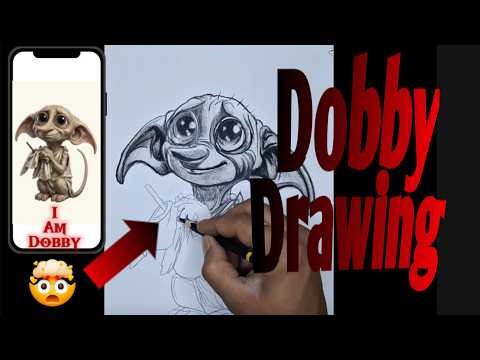 Real VS Sketch || Art challenge ||How to Draw Dobby|| #art #sketch #drawblast