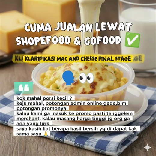 Gofood/Shopeefood : Mac and cheese final stage. di order ya guys 🤣 siapa tau viral kaya mendadak bisa keliling eropa 🤣😭🙏 #makananviral #tangerangfood #makanditangerang #tangeranghits #tangerangfoodies