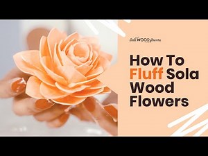 How To Fluff Sola Wood Flowers