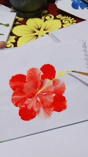 One stroke flower painting tutorial #foryoupageシ #acrylic #acrylicpainting #foryou #art #flowers #onestrokepainting #begginer | Tuli's Art Studio