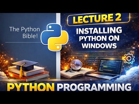 Install Python on Windows – Lecture 2 | Python Full Course 2026 (Step-by-Step Guide)