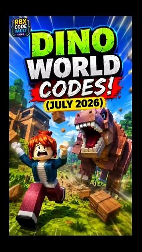 🦖 ALL NEW Dino World Codes (July 2026) | Free Rewards 🎁 #roblox #codes