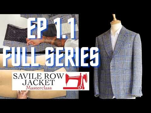 Ep.1.1- Laying Pattern & Matching Checks | How to make a bespoke jacket