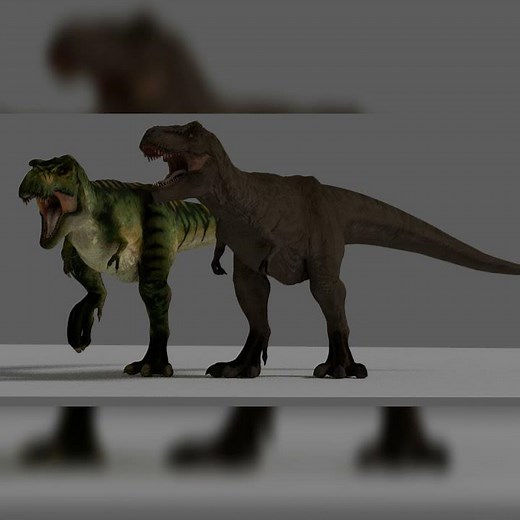 Rexy And Buck Tyrannosaurus Rex Size Comparison