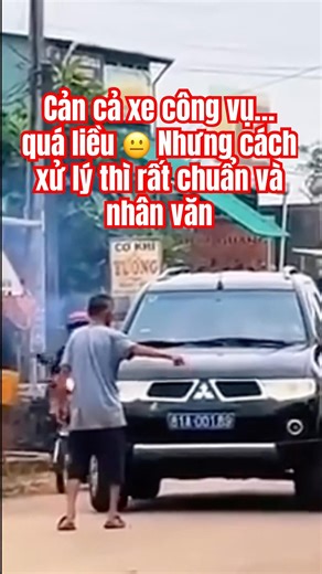 Gan thật, dám chặn xe này luôn #shortvideo #giaothong