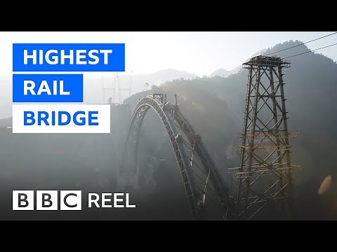 The tallest railway bridge in the world - BBC REEL
